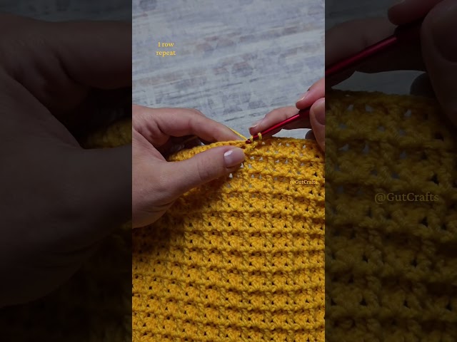Lace Waffle 1 Row Repeat Crochet Pattern |Crochet Stitches #crochettutorial #easycrochet #crocheting