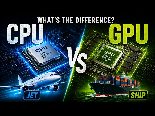 CPU vs GPU ⚡🧠 What’s the Difference? | Explained in 3D
