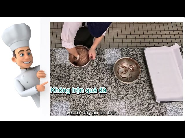 Chứng chỉ Làm bánh cấp C (Hạng mục Bánh ngọt Tây) 02∣Bánh bông lan cuộn Chiffon socola