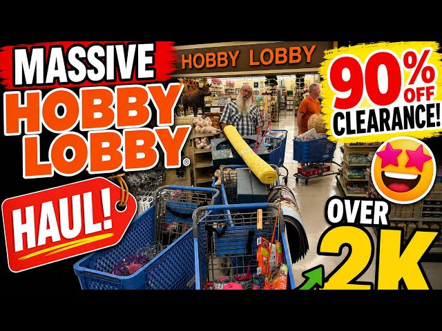 HOBBY LOBBY 90% OFF SPRING SHOP CLEARANCE HAUL🏃‍♀️HOBBY LOBBY 90% OFF SPRING SHOP #new #hobbylobby