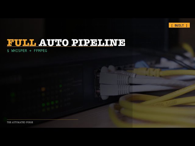 Automating YouTube Auto-Captioning with Whisper and ffmpeg