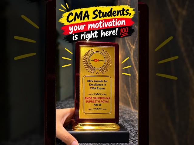 CMA Students, your Motivation is right here !