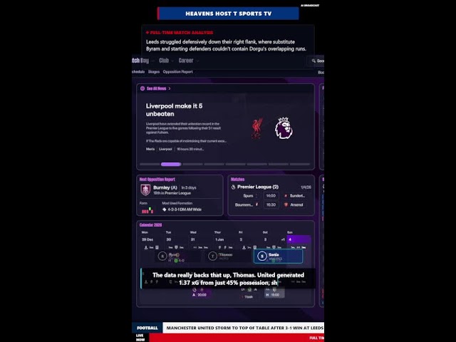 LIVE: Heavens Host T Sports TV | FM26 with Real-Time AI Pundits!