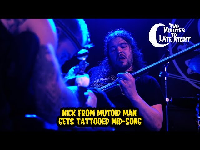 Nick From Mutoid Man Gets Tattooed Mid-Song