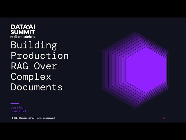 Building Production RAG Over Complex Documents
