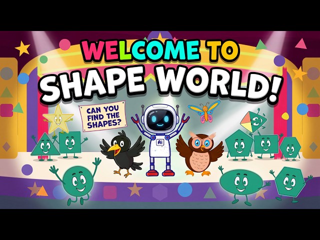 Welcome to Shape World! | Learn Shapes with Cody, Flutter, Aizmo & Owly | Fun Learning for Kids