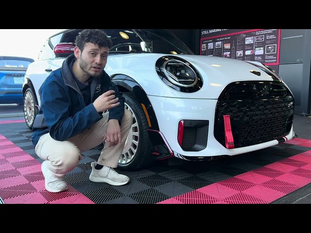 2026 MINI JCW 2-Door Full Walkaround (Aero Kit + Racing Stripe)