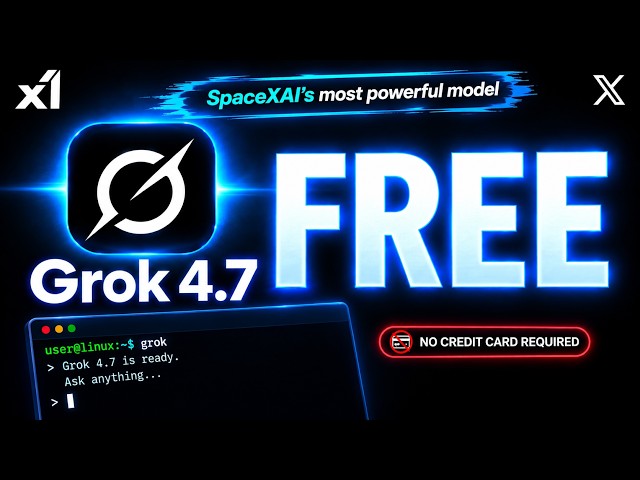 Grok 4.7 for FREE : How to Use it Full Step-by-Step Guide | SpaceXAI's most powerful model | No CC