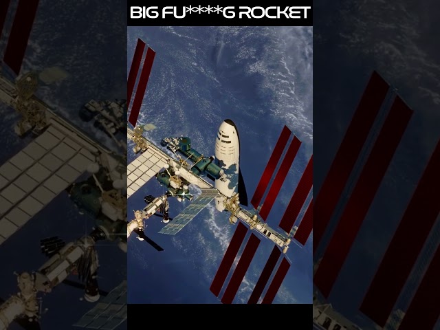SpaceX BFR Arrives at ISS animation