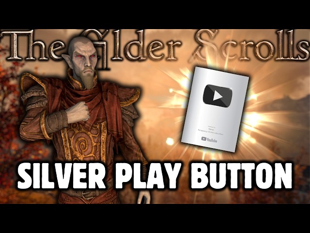 Skyrim Livestream and Silver Play Button Unboxing!!!!!