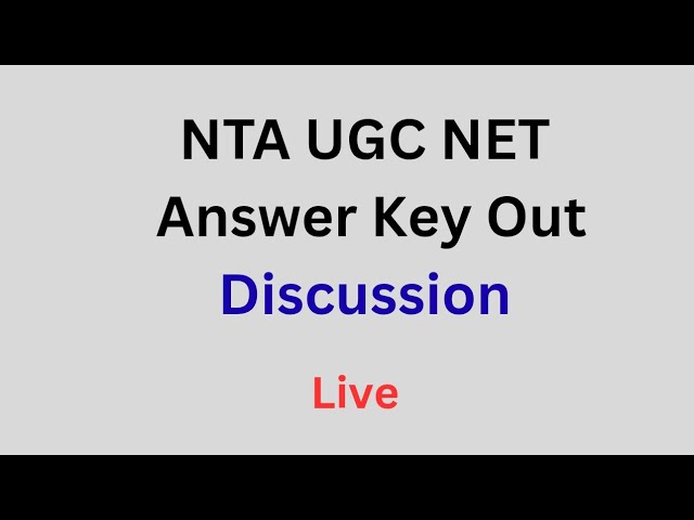 Being NET JRF is live