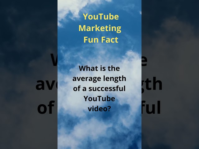 YouTube Marketing Fun Fact