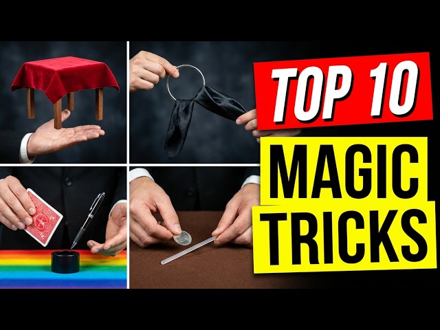 Top 10 Fun Magic Tricks Anyone Can Learn In Minutes!