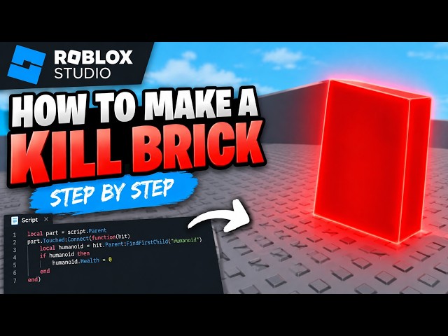 How to Make a Kill Brick in Roblox Studio | Beginner Tutorial
