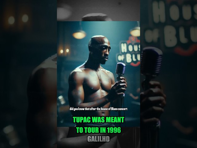 Tupac was meant to tour in 1996
