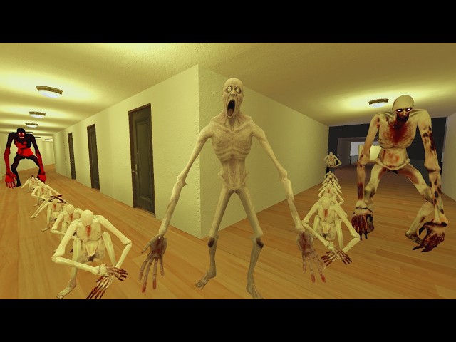 SCP-096 Trapped in a Deadly Car Eater Chase!#SCPGame #ScaryNextbot(Garry’s Mod)