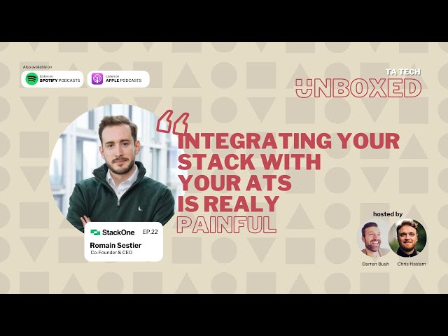 Ep 22 - Integrating your HR tech stack faster and more efficiently - Romain.