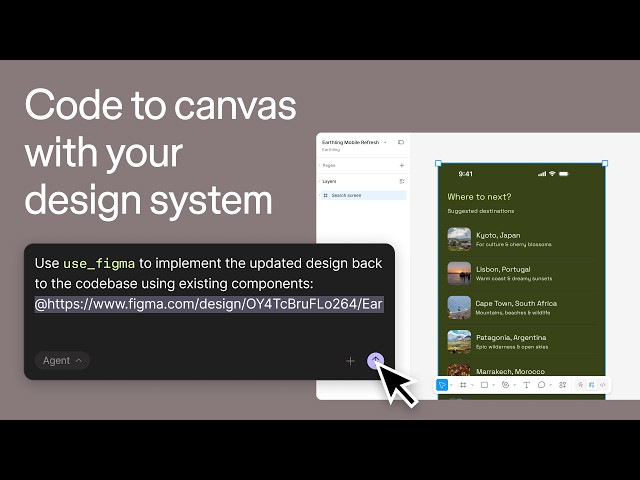 Figma tutorial: Code to canvas with your design system