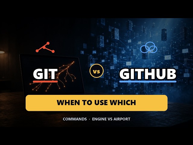 Git vs GitHub Explained in 6 Minutes (And When To Use Each)