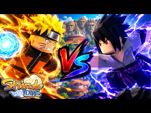 NARUTO VS SASUKE IN SHINDO LIFE!