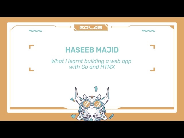 What I learnt building a web app with Go and HTMX - Haseeb Majid