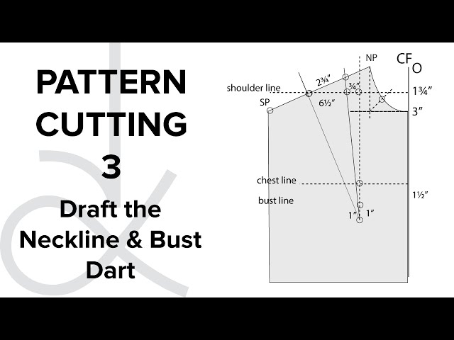 Pattern Cutting - Flat Pattern Drafting, the Bodice Block part 3