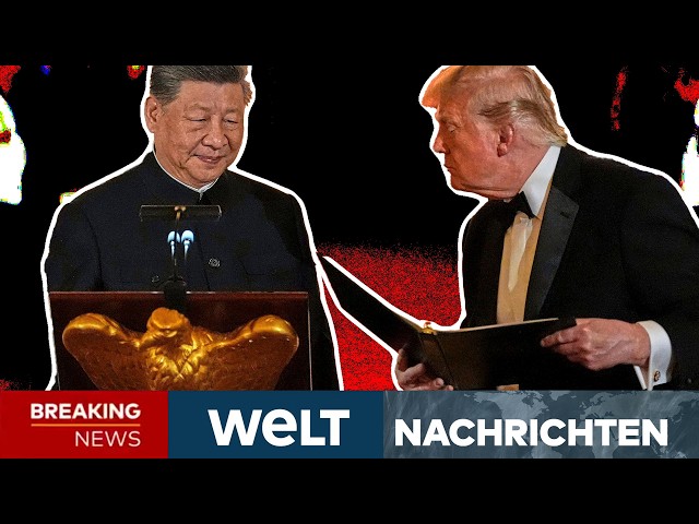 USA: "Jetzt hat Trump noch mal nachgelegt" Eklat überschattet Besuch von Xi Jinping! WELT LIVESTREAM