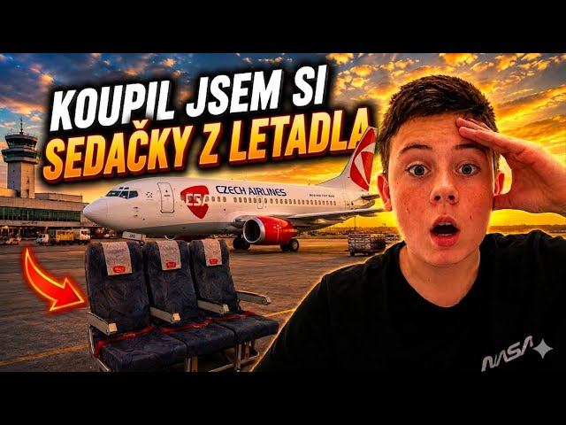 ✈️ Koupil jsem si REÁLNÉ sedačky z Boeingu 737 ČSA! 😱🔥