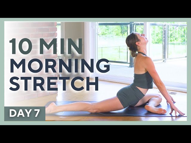 DAY 7 💚 10 min Morning Yoga & Pilates - DEEP STRETCH - Yogalates Challenge