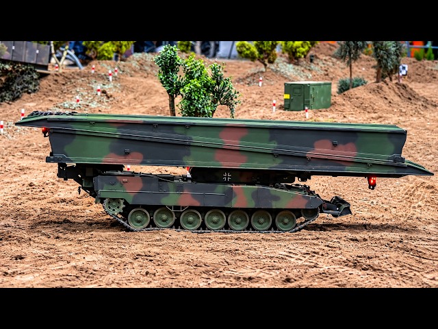 Unglaubliches RC-Modell!🔥Leguan Brückenleger in Action! Scale 1/16