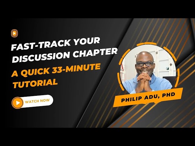 How To Write Your Discussion Chapter