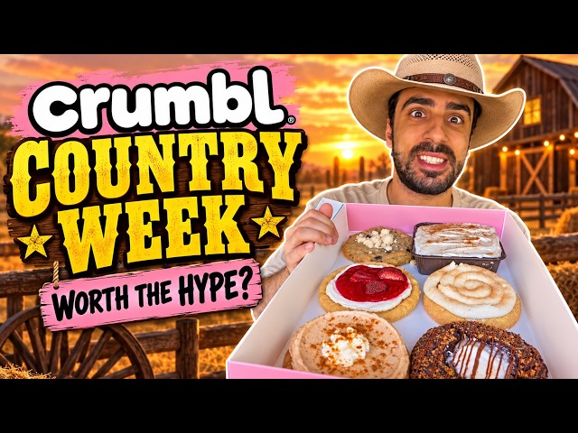 Trying Crumbl’s Country Week Cookies 🤠 Worth the Hype?