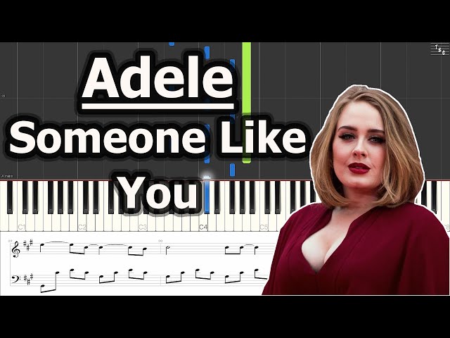 Adele - Someone Like You (Piano Cover Tutorial with Sheet Music)