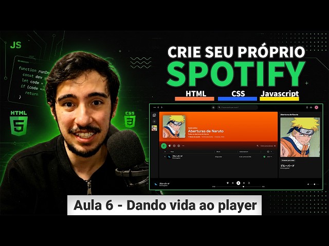 Como criar seu próprio Spotify com HTML, CSS e JavaScript | Player de música com JavaScript (#6)