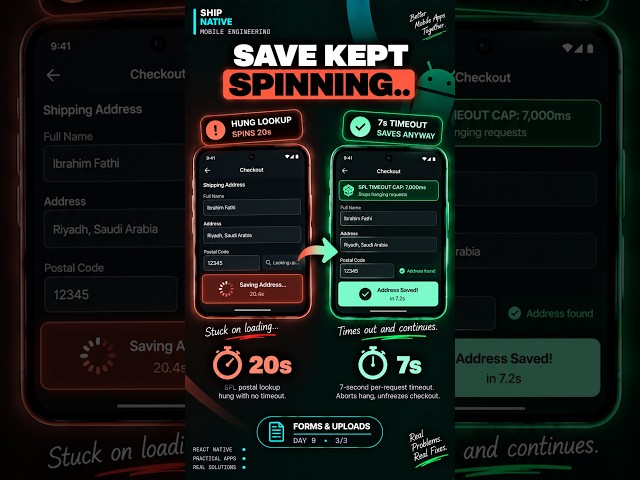 Why Save Kept Spinning | React Native #viral #coding #programming #typescript #reactnative