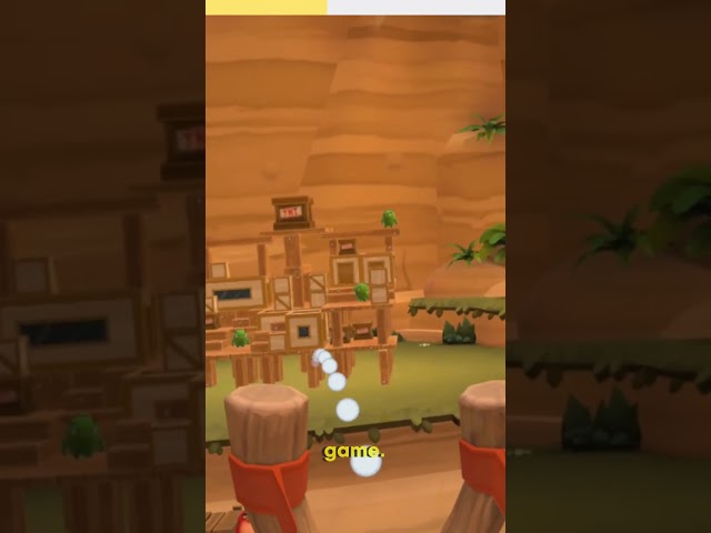 Mindblowing experience of playing Angry birds in VR |  #vr #metaquest3  #virtualreality #quest3