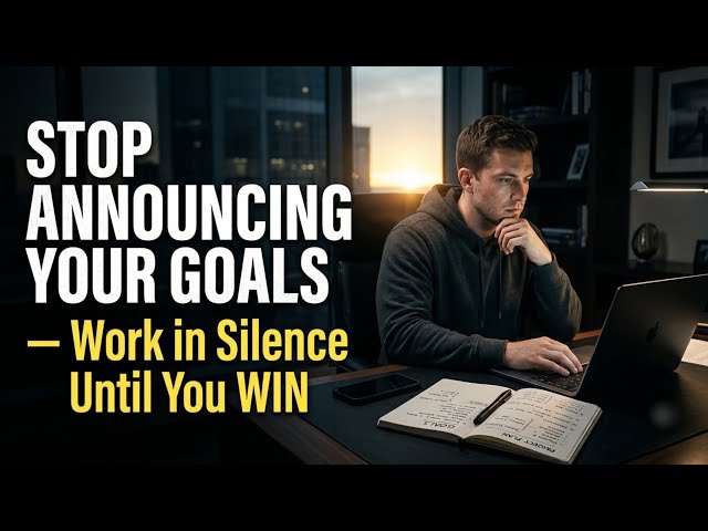 STOP ANNOUNCING YOUR GOALS — Work in Silence Until You WIN