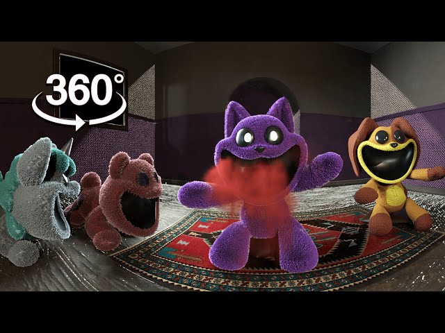 VR CatNap helps Smiling Critters have a nice sleep| 360° poppy playtime chapter 3 #vr #steam #catnap