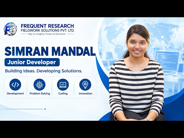 Meet Simran Mandal | Junior Developer at Frequent Research 👩‍💻🚀 #shortsbeta
