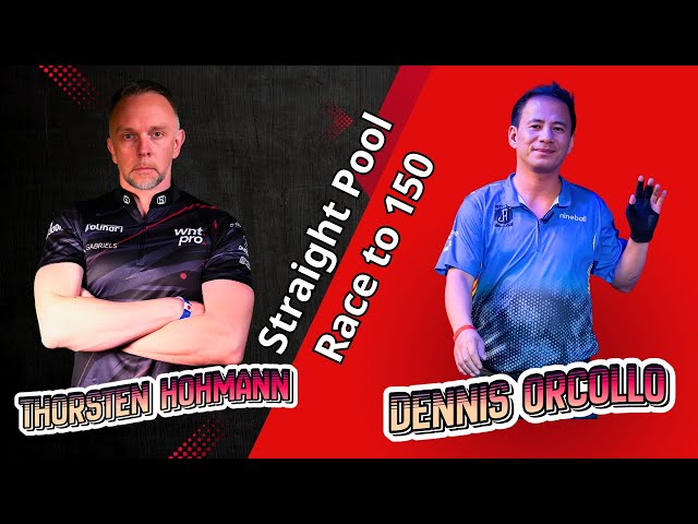 Thorsten Hohmann vs Dennis Orcollo | Straight Pool | Game to 150 points
