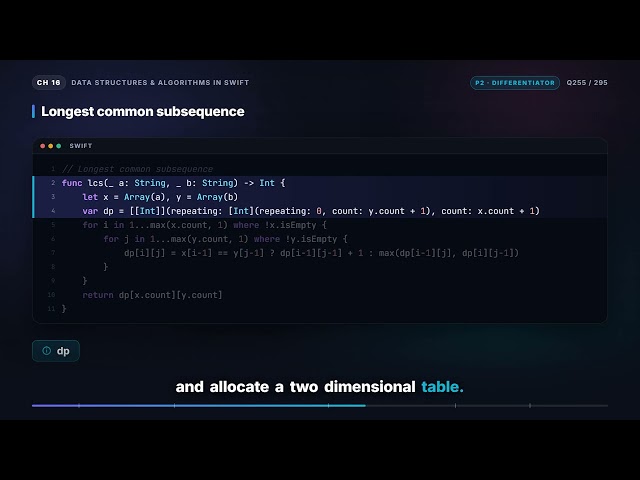 Dynamic programming — the ones that appear | iOS Interview Q255