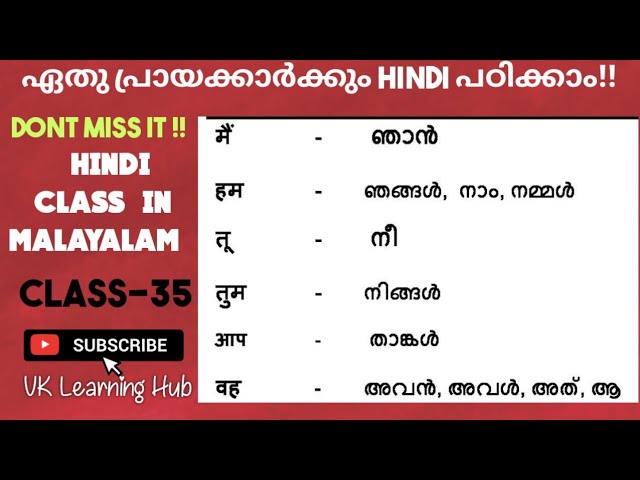 #SpokenHindiinMalayalam | Hindi Malayalam Daily Practice ,#hindimalayalamclass #learnhindi, #hindi