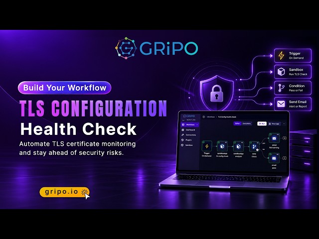 Automate TLS Security Checks with GRiPO | SSL/TLS Configuration Monitoring