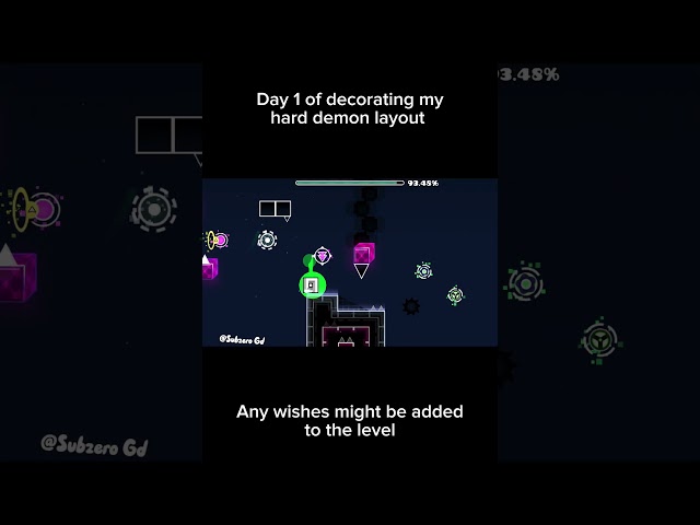 Day one of decorating my hard demon #geometrydash #gd