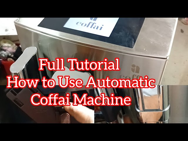 FULL TUTORIAL HOW TO OPERATE FULLY AUTOMATIC COFFEE MACHINE