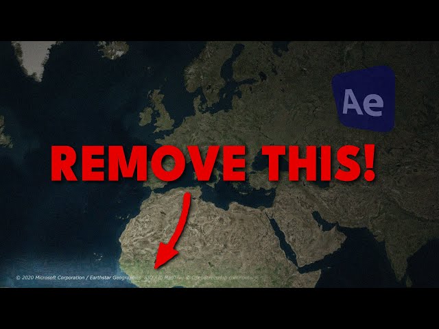 Remove GeoLayers Attribution Watermark After Effects Tutorial