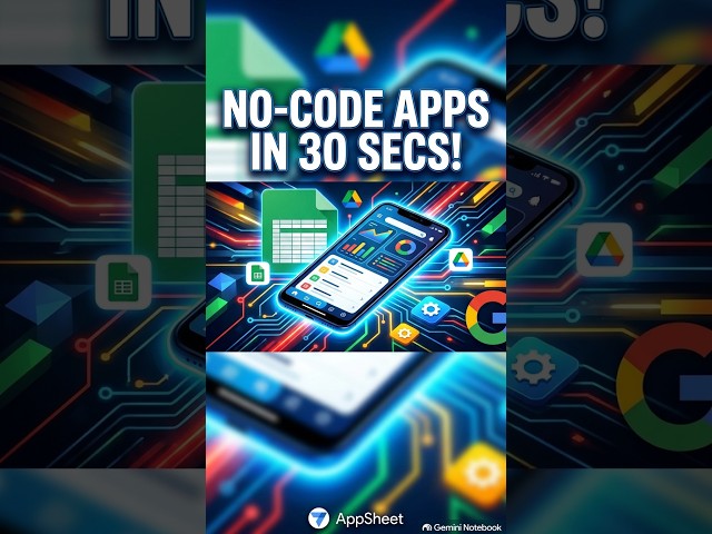 Turn Google Sheets into Mobile Apps in Seconds! 🚀 (AppSheet Tutorial) | #appsheet #google #nocode