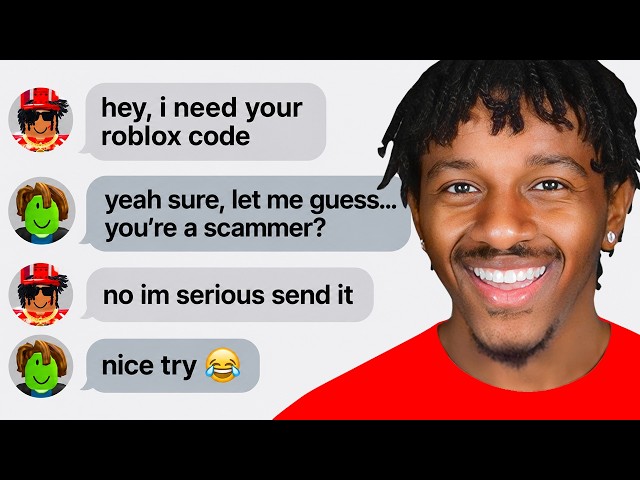TROLLING A ROBLOX SCAMMER