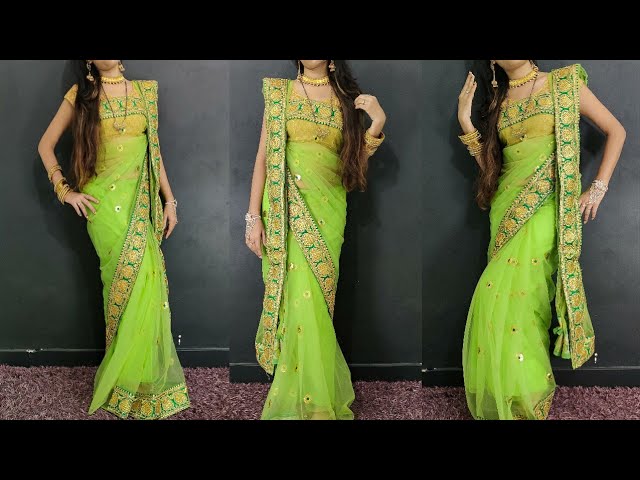 Unique Style Saree Draping / बिल्कुल Different तरीक़े से साड़ी पहनना सीखे / Beautiful Looking Saree