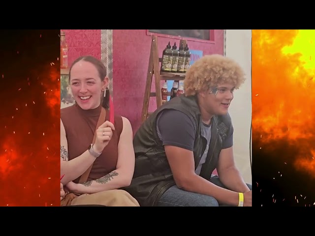 Chili Pepper Eating Contest From Cambridge, UK! UK Chilli Queen | Foodies Festival | CHALLENGE!